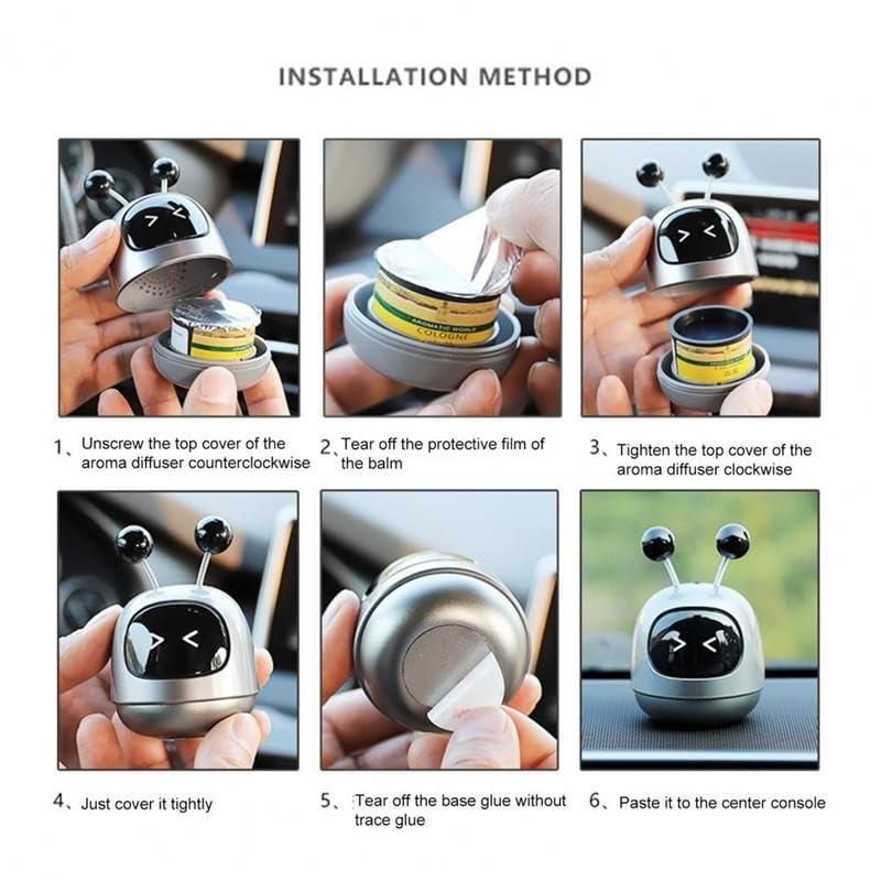 �Robot Car Air Freshener Assorted Color (Pack of 1)
